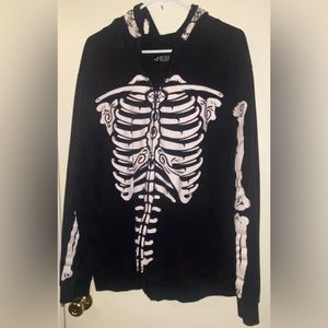 XXX Rude Skull & Bones Hoodie from Hot Topic